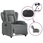 Dunkelgrauer elektrischer Relaxsessel aus Stoff von , Sessel - Ref: Foro24-3204459, Preis: 251,18 €, Rabatt: %