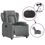 Sillón reclinable eléctrico de tela gris oscuro de , Sillones - Ref: Foro24-3204459, Precio: 293,51 €, Descuento: %