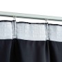 Cortinas opacas con ganchos 2 unidades gris antracita 140x175cm