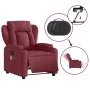 Sillón de masaje reclinable eléctrico tela rojo tinto de , Sillones - Ref: Foro24-3204473, Precio: 304,36 €, Descuento: %