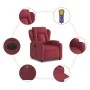 Sillón de masaje reclinable eléctrico tela rojo tinto de , Sillones - Ref: Foro24-3204473, Precio: 304,36 €, Descuento: %