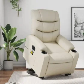 Massagesessel mit elektrischem Lift, Kunstledercreme von , Sessel - Ref: Foro24-3206621, Preis: 388,17 €, Rabatt: %