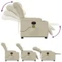 Electric lift massage armchair in synthetic cream leather by , Armchairs - Ref: Foro24-3206621, Price: 378,95 €, Discount: %