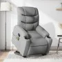 Light gray fabric reclining massage chair by , Armchairs - Ref: Foro24-3206654, Price: 348,42 €, Discount: %