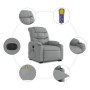 Light gray fabric reclining massage chair by , Armchairs - Ref: Foro24-3206654, Price: 328,16 €, Discount: %