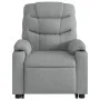 Light gray fabric reclining massage chair by , Armchairs - Ref: Foro24-3206654, Price: 348,42 €, Discount: %