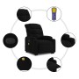 Reclining massage chair with lift in black fabric by , Armchairs - Ref: Foro24-3206656, Price: 311,45 €, Discount: %