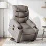 Sillón reclinable de masaje elevable tela gris taupé de , Sillones - Ref: Foro24-3206661, Precio: 327,31 €, Descuento: %
