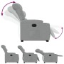 Sillón eléctrico reclinable elevable de tela gris claro de , Sillones - Ref: Foro24-3206663, Precio: 320,70 €, Descuento: %