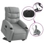 Sillón eléctrico reclinable elevable de tela gris claro de , Sillones - Ref: Foro24-3206663, Precio: 320,70 €, Descuento: %