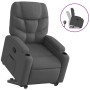 Sillón reclinable elevable de tela gris oscuro de , Sillones - Ref: Foro24-3204597, Precio: 272,30 €, Descuento: %