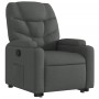 Sillón reclinable elevable de tela gris oscuro de , Sillones - Ref: Foro24-3204597, Precio: 272,30 €, Descuento: %