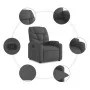 Hebbarer Liegesessel aus dunkelgrauem Stoff von , Sessel - Ref: Foro24-3204597, Preis: 283,44 €, Rabatt: %