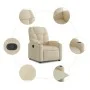 Cremefarbener Liegesessel aus Stoff von , Sessel - Ref: Foro24-3204605, Preis: 283,04 €, Rabatt: %