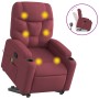 Reclining massage chair with lift in burgundy fabric by , Armchairs - Ref: Foro24-3204611, Price: 297,19 €, Discount: %