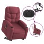 Reclining massage chair with lift in burgundy fabric by , Armchairs - Ref: Foro24-3204611, Price: 297,19 €, Discount: %