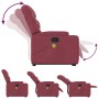 Reclining massage chair with lift in burgundy fabric by , Armchairs - Ref: Foro24-3204611, Price: 297,19 €, Discount: %