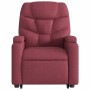 Reclining massage chair with lift in burgundy fabric by , Armchairs - Ref: Foro24-3204611, Price: 297,19 €, Discount: %