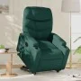 Sillón eléctrico reclinable elevable de tela verde oscuro de , Sillones - Ref: Foro24-3204626, Precio: 333,91 €, Descuento: %