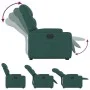 Elektrisch anhebbarer Liegestuhl aus dunkelgrünem Stoff von , Sessel - Ref: Foro24-3204626, Preis: 333,91 €, Rabatt: %