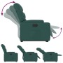 Elektrisch anhebbarer Liegestuhl aus dunkelgrünem Stoff von , Sessel - Ref: Foro24-3204626, Preis: 313,93 €, Rabatt: %