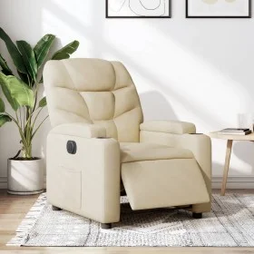 Cream Fabric Electric Recliner by , Armchairs - Ref: Foro24-3204581, Price: 250,16 €, Discount: %
