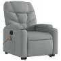 Light gray fabric electric reclining and lifting massage chair by , Armchairs - Ref: Foro24-3204632, Price: 348,04 €, Discoun...