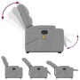 Elektrischer Massagesessel verstellbarer Stoff hellgrau von , Sessel - Ref: Foro24-3204632, Preis: 326,08 €, Rabatt: %
