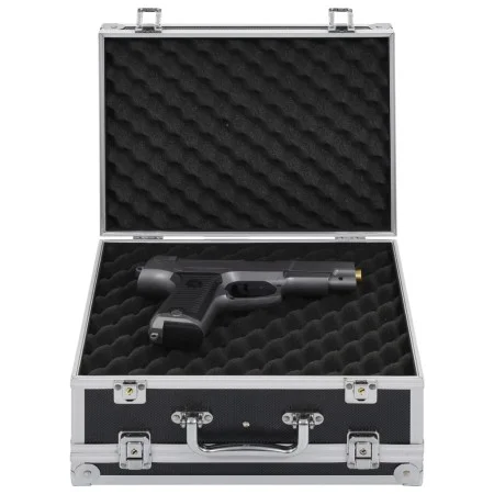 Maletín para armas de aluminio y ABS negro de vidaXL, Estuches para armas de fuego - Ref: Foro24-91867, Precio: 39,34 €, Desc...