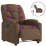 Sillón reclinable de masaje eléctrico tela marrón de , Sillones - Ref: Foro24-3204588, Precio: 265,23 €, Descuento: %