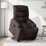 Sillón masaje eléctrico reclinable elevable tela marrón oscuro de , Sillones - Ref: Foro24-3206677, Precio: 394,22 €, Descuen...