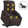 Sillón masaje eléctrico reclinable elevable tela marrón oscuro de , Sillones - Ref: Foro24-3206677, Precio: 394,22 €, Descuen...