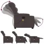 Sillón masaje eléctrico reclinable elevable tela marrón oscuro de , Sillones - Ref: Foro24-3206677, Precio: 394,22 €, Descuen...