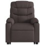 Electric reclining and lift massage armchair in dark brown fabric. by , Armchairs - Ref: Foro24-3206677, Price: 367,01 €, Dis...