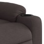 Electric reclining and lift massage armchair in dark brown fabric. by , Armchairs - Ref: Foro24-3206677, Price: 367,01 €, Dis...