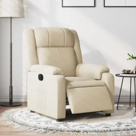 Cream fabric electric recliner chair by , Armchairs - Ref: Foro24-3205187, Price: 273,58 €, Discount: %