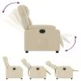 Cream fabric electric recliner chair by , Armchairs - Ref: Foro24-3205187, Price: 260,20 €, Discount: %