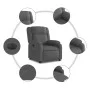 Dark gray fabric electric recliner. by , Armchairs - Ref: Foro24-3205179, Price: 252,42 €, Discount: %