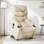 Sillón de masaje eléctrico reclinable elevable tela crema de , Sillones - Ref: Foro24-3206680, Precio: 394,84 €, Descuento: %