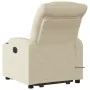 Sillón de masaje eléctrico reclinable elevable tela crema de , Sillones - Ref: Foro24-3206680, Precio: 394,84 €, Descuento: %