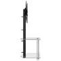 Corner TV stand with 2 levels for 32-70 inch TVs, black and silver. by , TV Furniture - Ref: Foro24-358165, Price: 101,74 €, ...