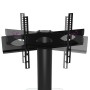 2-stöckiges Eck-TV-Möbel für 32-70 Zoll schwarz silber von , TV-Möbel - Ref: Foro24-358165, Preis: 103,85 €, Rabatt: %