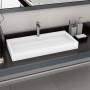 Waschbecken 100x46x11 cm Mineralharz/weißer Marmor von vidaXL, Sinkt - Ref: Foro24-144066, Preis: 246,56 €, Rabatt: %