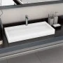 Washbasin 100x46x11 cm mineral resin/white marble by vidaXL, Sinks - Ref: Foro24-144066, Price: 276,33 €, Discount: %