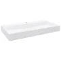Waschbecken 100x46x11 cm Mineralharz/weißer Marmor von vidaXL, Sinkt - Ref: Foro24-144066, Preis: 276,33 €, Rabatt: %