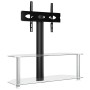 Mueble TV esquina 2 niveles para 32-70 pulgadas negro plateado de , Muebles TV - Ref: Foro24-358171, Precio: 96,38 €, Descuen...