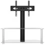 Eck-TV-Möbel mit 2 Ebenen für 32-70 Zoll, schwarz-silberfarben. von , TV-Möbel - Ref: Foro24-358171, Preis: 90,85 €, Rabatt: %