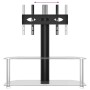Mueble TV esquina 2 niveles para 32-70 pulgadas negro plateado de , Muebles TV - Ref: Foro24-358171, Precio: 96,38 €, Descuen...