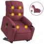 Sillón de masaje elevable eléctrico tela rojo tinto de , Sillones - Ref: Foro24-3206675, Precio: 393,53 €, Descuento: %