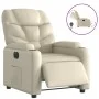 Cream Faux Leather Power Recliner by , Armchairs - Ref: Foro24-3204645, Price: 259,79 €, Discount: %